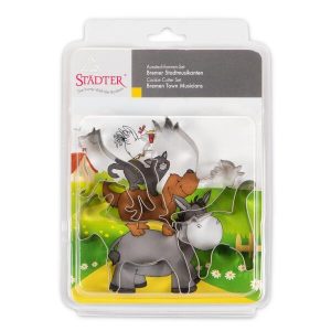 Besorgen ⭐ Städter Ausstechform Bremer Stadtmusikanten 8–9,5 Cm Set, 4-teilig 🔥 12