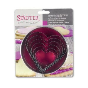 Coupon ✔️ Städter Ausstechform Herzen 5–10,5 Cm Glatt / Gewellt Set, 6-teilig 🥰 16